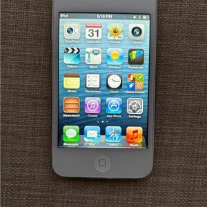 Apple iPod Touch 4th Generation - Silver White and Silver/Mirror Back
